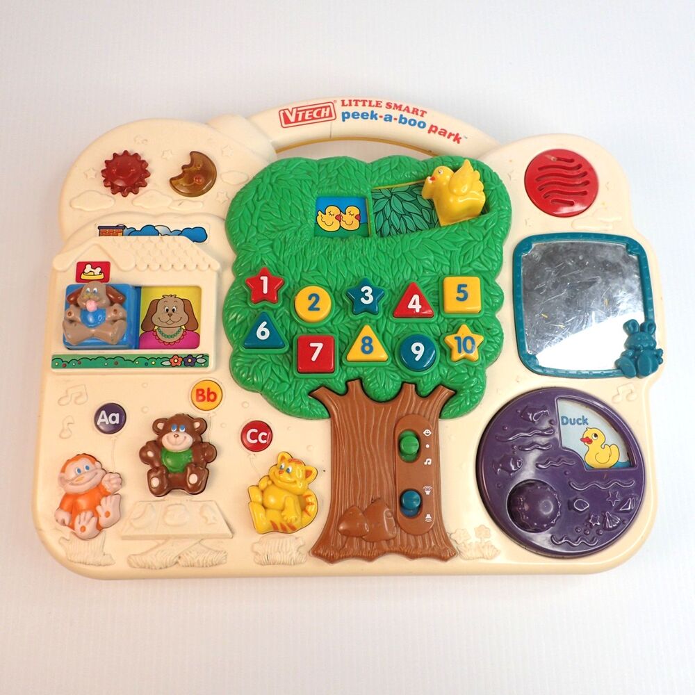 Vintage VTech Little Smart Peek-a-Boo Park Busy Board for Toddlers